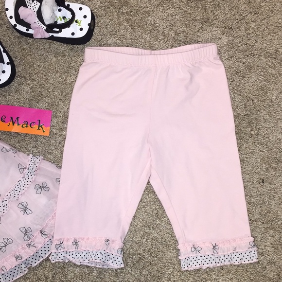 New Kate Mack Bow Peep Outfit with w/ Sandals Cute - Picture 5 of 8